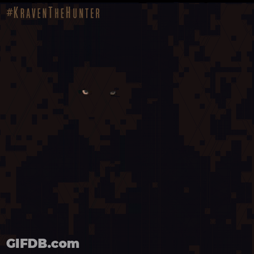 Close Up Of Man With Kraven The Hunter GIF