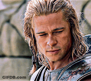 Close Up Of Man With Long Hair And Ponytail GIF