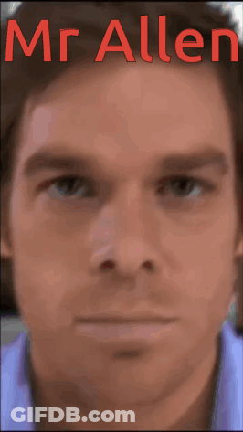 Close Up Of Man With Mr Allen GIF