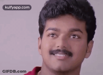 Close Up Of Man With Mustache GIF