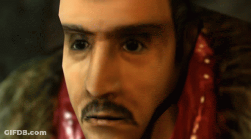 Close Up Of Man With Mustache GIF