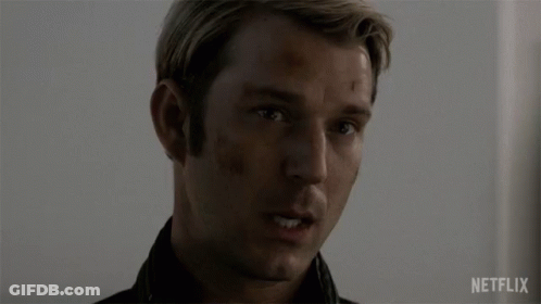Close Up Of Man With Netflix Text GIF