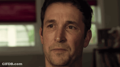 Close Up Of Man With Red Blind Background GIF