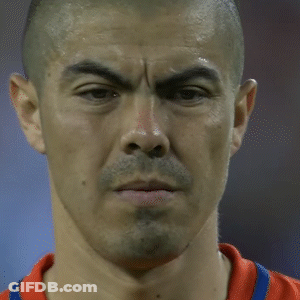 Close Up Of Man With Shaved Head And Beard GIF