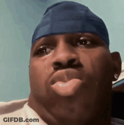 Close Up Of Man With Tear On Cheek GIF