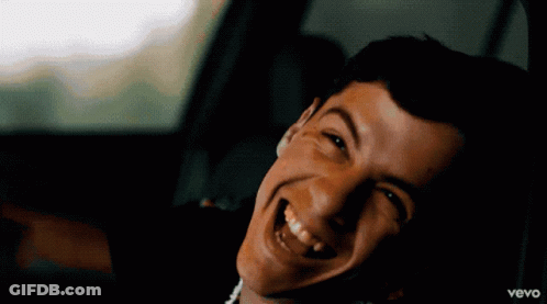 Close-Up Of Man With Vevo On Bottom GIF