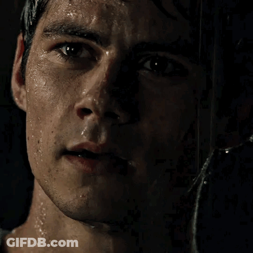 Close Up Of Man With Water Drops On Face GIF