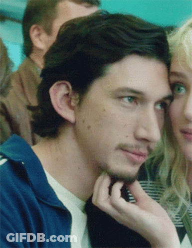 Close Up Of Man With Woman In Background GIF