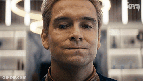 Close Up Of Man With Word Boys In Corner GIF