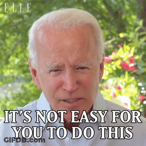Close Up Of Man With Words It's Not Easy For You To Do This GIF