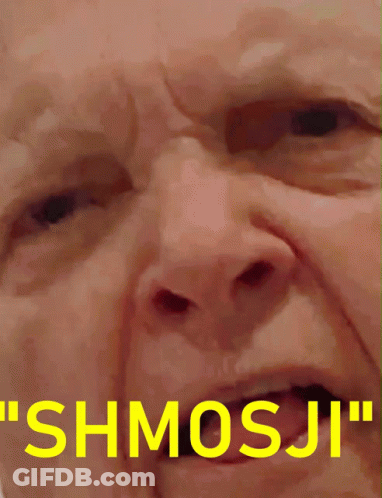 Close Up Of Mans Face With Shmosji GIF