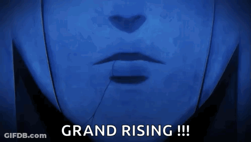 Close Up Of Mouth Saying Grand Rising GIF