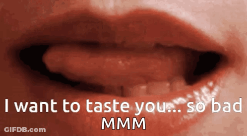 Close Up Of Mouth Saying I Want To Taste You GIF