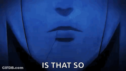 Close Up Of Mouth Saying Is That So GIF