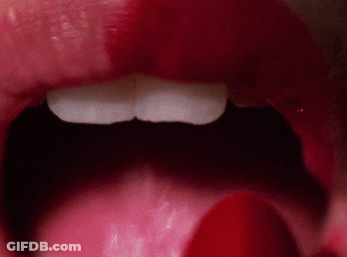 Close Up Of Mouth With Red Lipstick GIF