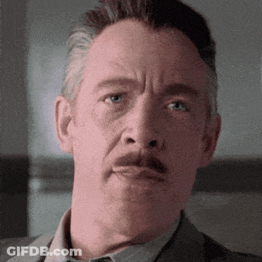 Close Up Of Mustached Man GIF