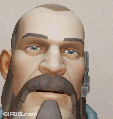 Close Up Of Mustached Man's Face GIF