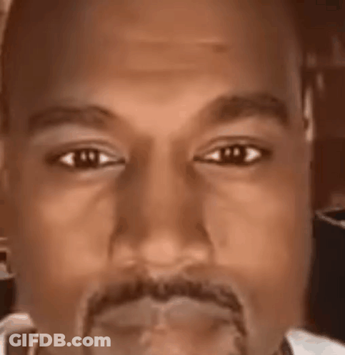 Close Up Of Mustached Man GIF