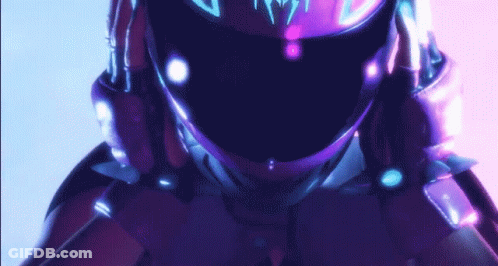 Close Up Of Neck With Purple Background GIF