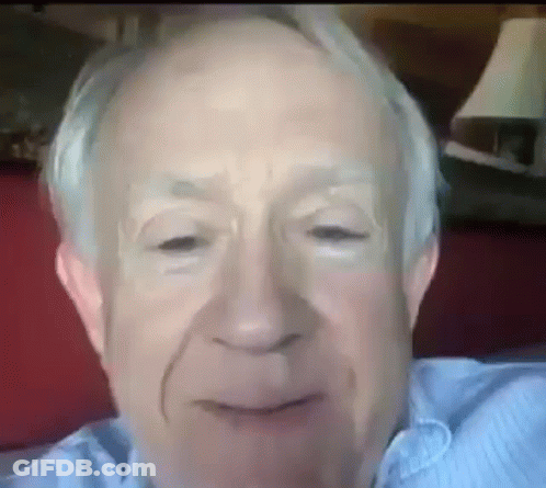 Close Up Of Older Man With Gray Hair GIF