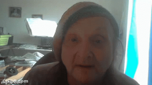 Close Up Of Older Woman's Face GIF