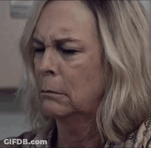 Close Up Of Older Woman's Wrinkled Face GIF