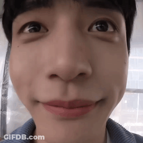 Close Up Of Person Face With Smile GIF