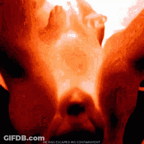 Close Up Of Person He Has Escaped His Containment GIF