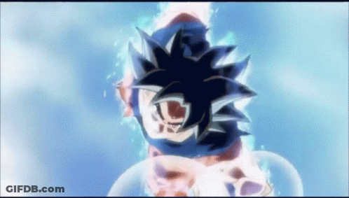 Close Up Of Person Head Blue Background GIF