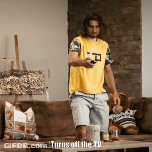 Close Up Of Person In Blue Shirt GIF