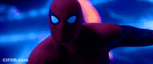 Close Up Of Person In Spider-Man Suit GIF