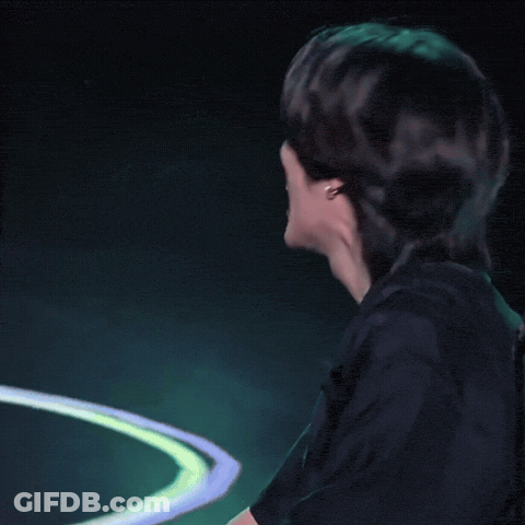 Close Up Of Person Laughing With Mouth Open GIF