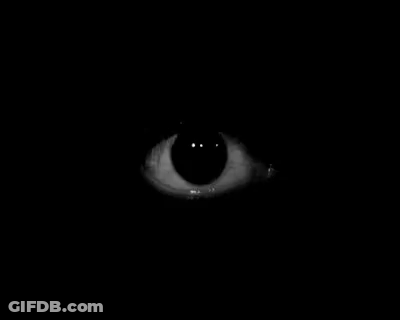 Close Up Of Person's Eye In Darkness GIF