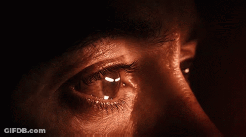 Close Up Of Person's Eye With Light GIF