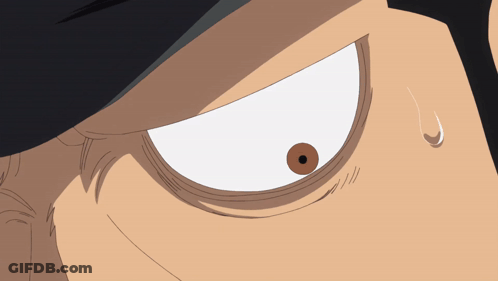 Close Up Of Person's Eye With White Pupil GIF