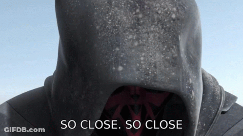 Close Up Of Person's Face Saying So Close GIF