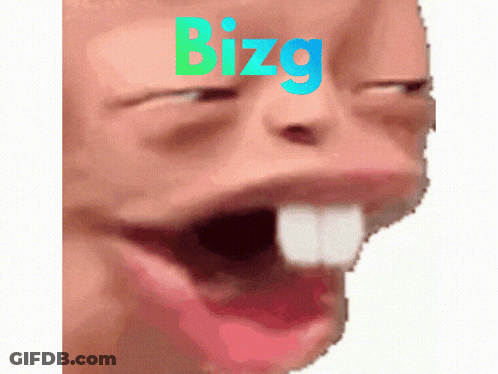 Close Up Of Person's Face With Bizg GIF