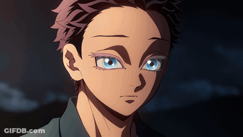 Close Up Of Person's Face With Blue Eye GIF