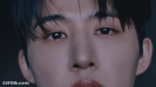 Close Up Of Person's Face With Eyes Closed GIF
