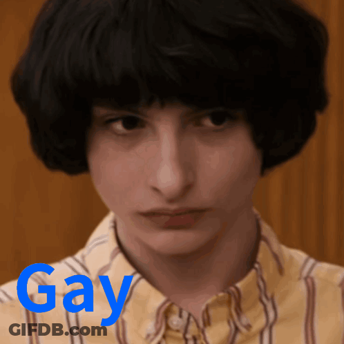 Close Up Of Person's Face With Gay In Blue GIF