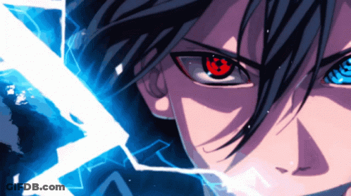 Close-Up Of Person's Face With Lightning Bolt GIF