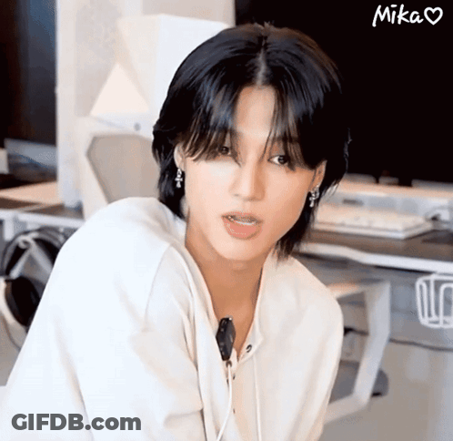 Close Up Of Person's Face With Mika GIF