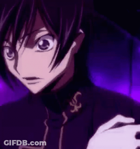 Close-Up Of Person's Face With Purple Background And White Glove GIF