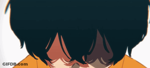 Close Up Of Person's Face With Red Arrow GIF