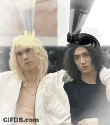 Close Up Of Person's Head With White Roof GIF