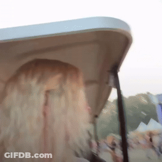 Close Up Of Person's Head With White Roof GIF