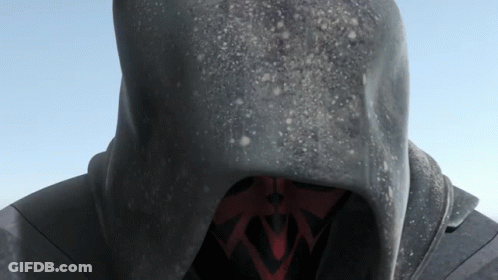 Close Up Of Person's Hooded Face GIF
