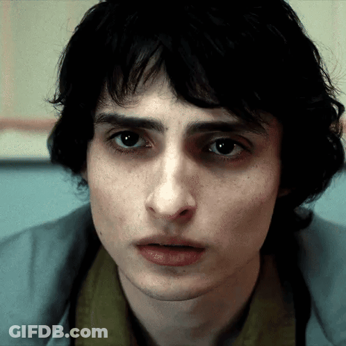 Close Up Of Person's Serious Face GIF