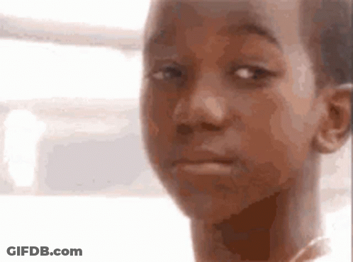 Close Up Of Person's Serious Face GIF