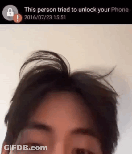 Close Up Of Person Trying To Unlock Phone GIF